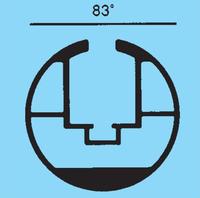 Alu-Volleyball-Mittelpfosten ø 83 mm