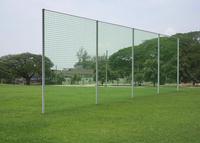 Ballfangzaun komplett, 40 m lang, 5 m hoch